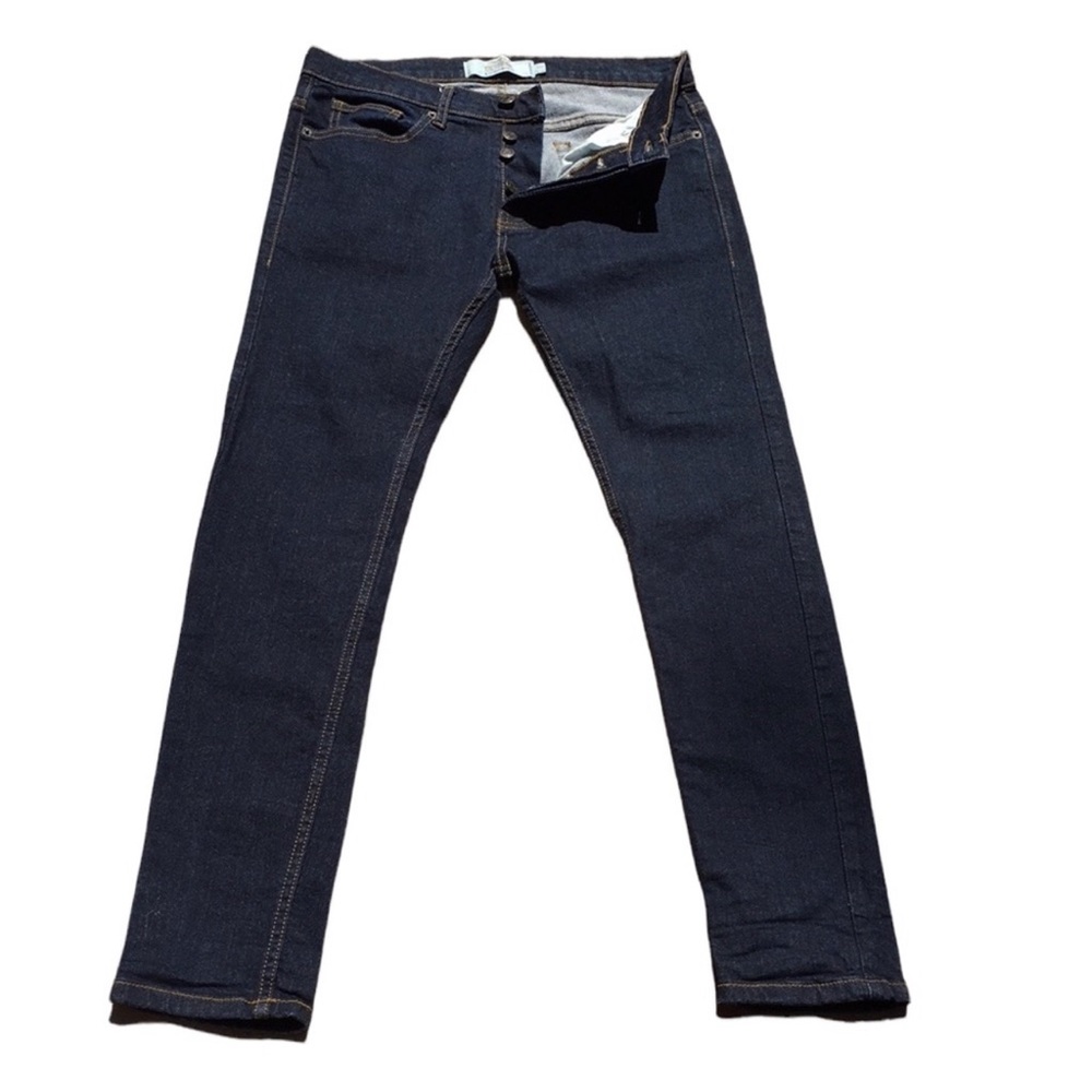 Topman Stretch Skinny Button Fly Jeans
